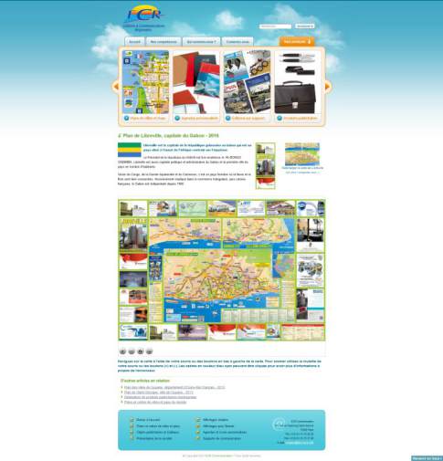 Carte interactive éditée par ECR Communication screenshot ecr