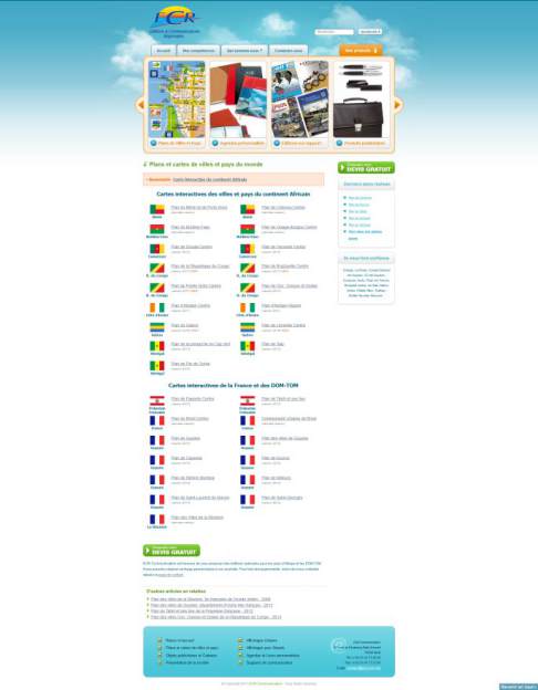 Cartes interactives éditées par ECR Communication screenshot ecr