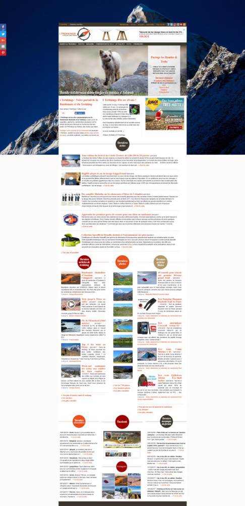 Accueil du site I-Trekkings screenshot i-trekkings