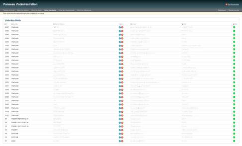 Gestion complète des clients screenshot objets-pubart