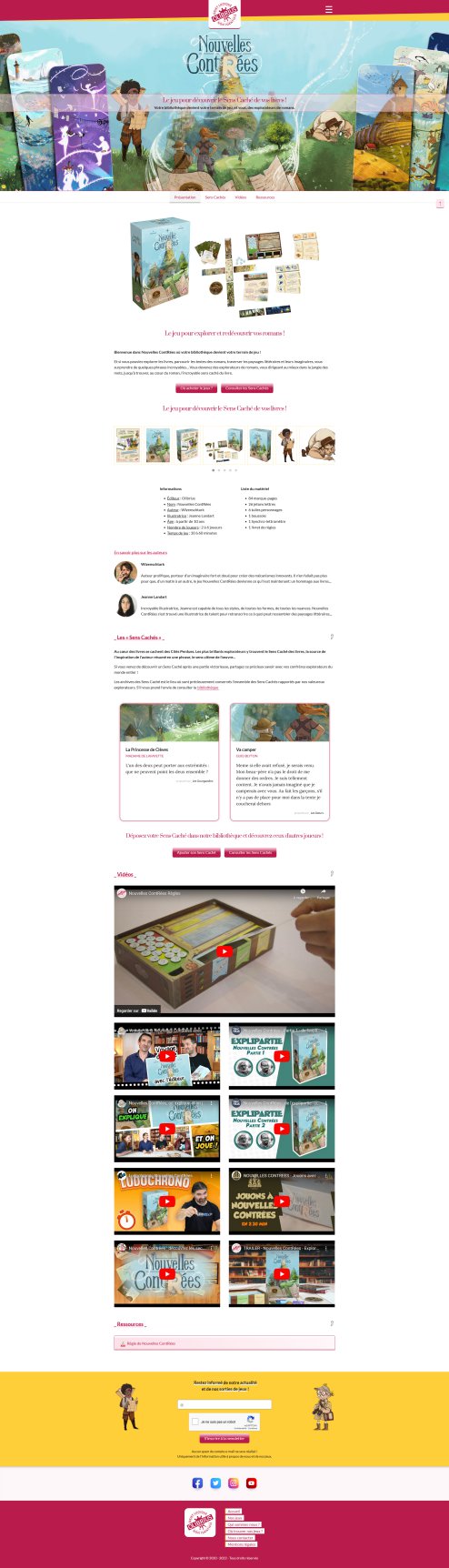 Accueil du site Olibrius screenshot olibrius